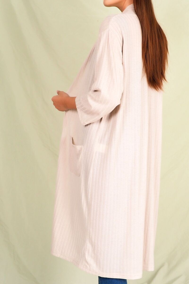 Áo khoác cardigan thun gân tay lỡ, hai túi trước CEN3FA | BigBuy360 - bigbuy360.vn