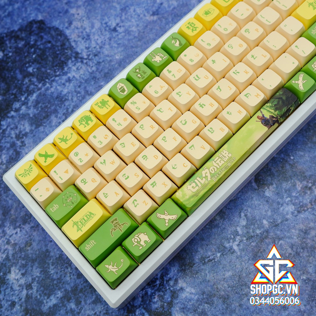 Keycap  XDA ZELDA 150 nút Nhựa PBT ( E-DRA, AKKO, KEYCHORN, KEYCOOL, IKBC, LEOPOLD, NJ68,...)