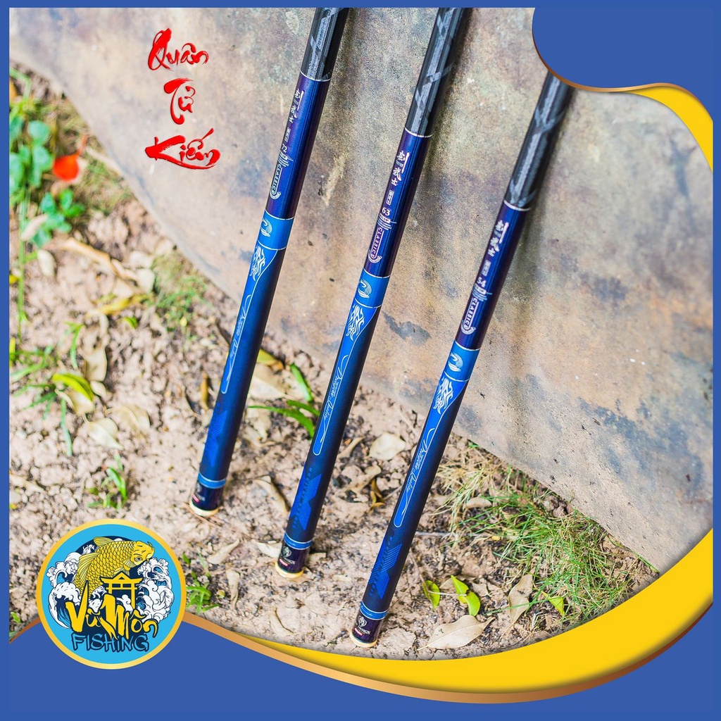 CẦN CÂU TAY - CÂU ĐÀI SĂN HÀNG  CARBON CAO CẤP  YuFeng QUÂN TỬ KIẾM 5,5h TM - VŨ MÔN NINH BÌNH