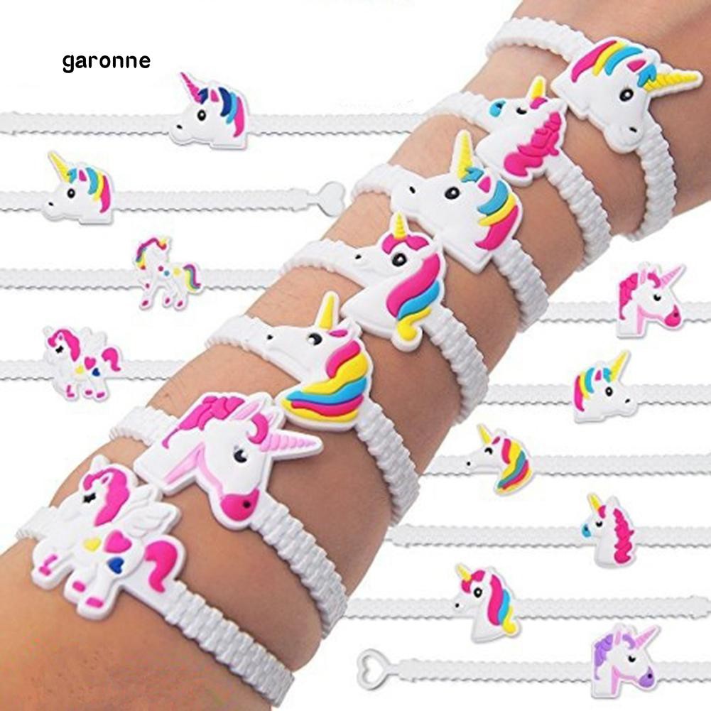 Set 5 Dây Đeo Tay Ghép Hình Ngựa Một Sừng Dễ Thương Cho Bé