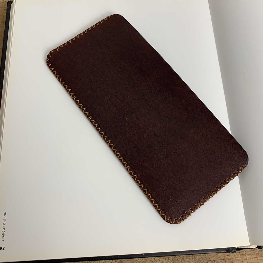 Ví nữ - đơn giản - màu nâu - sản xuất thủ công MC346