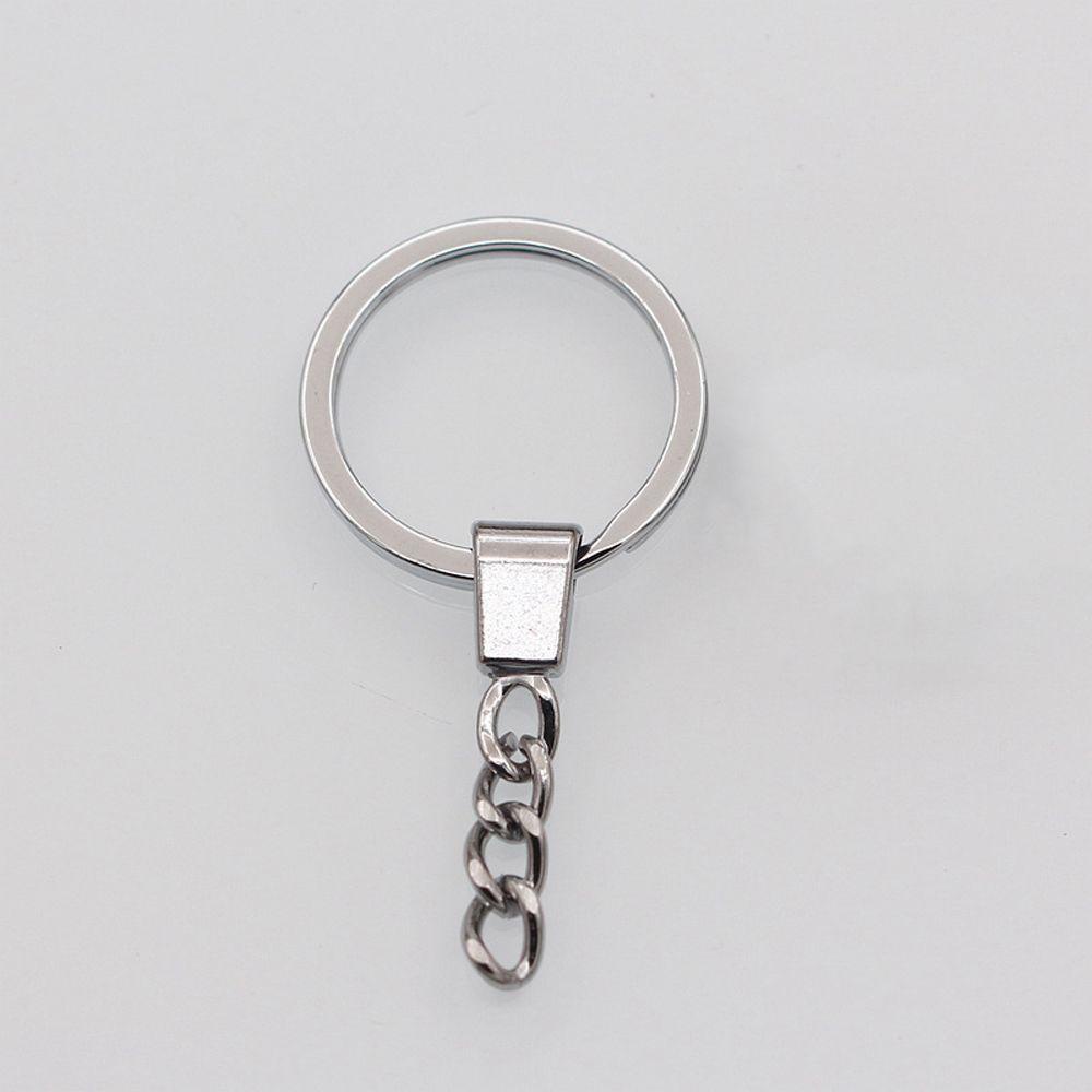 Lilyes Móc Khóa Tròn Dài Bằng Đồng Sáng Tạo Thời Trang Làm Trang Sức Rhodium