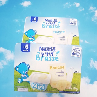 Date 7.2023 Sữa chua Nestle cho bé từ 6m+ lốc 6x60g