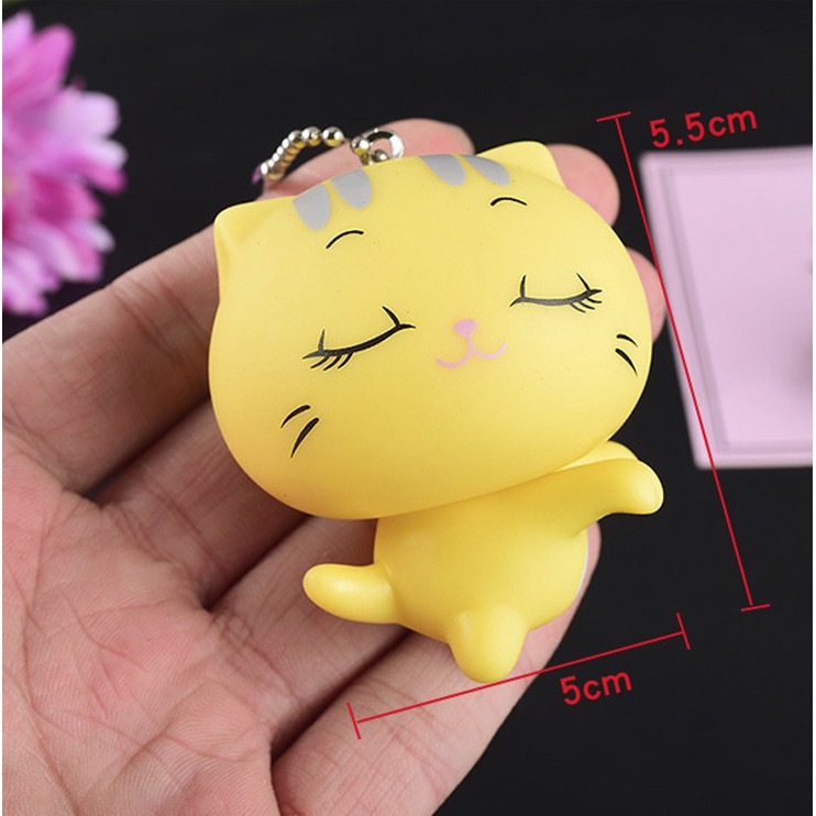 Móc khoá bé mèo vàng