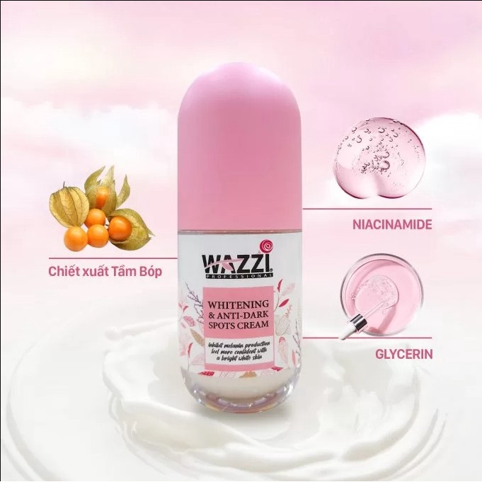 Kem Trắng Da Giảm Thâm Nám Wazzi 30g