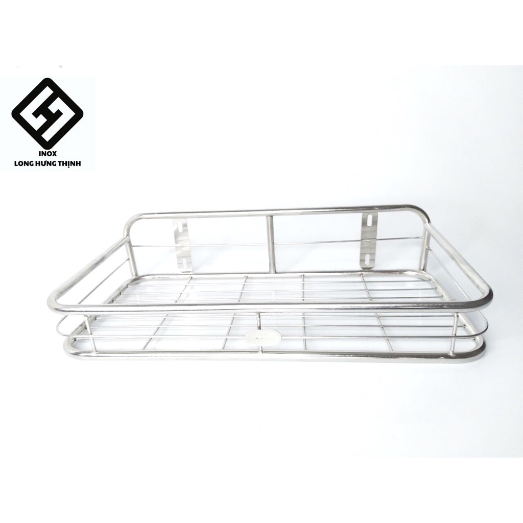 Kệ đựng gia vị nhà bếp INOX không gỉ sét, sáng bóng, kích thước nhỏ gọn, tiện lợi, đủ size 20x40, 20x50, 20x60, 20x70cm