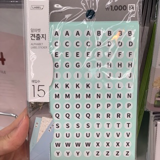 Bảng sticker chữ cái Alphabet Daiso