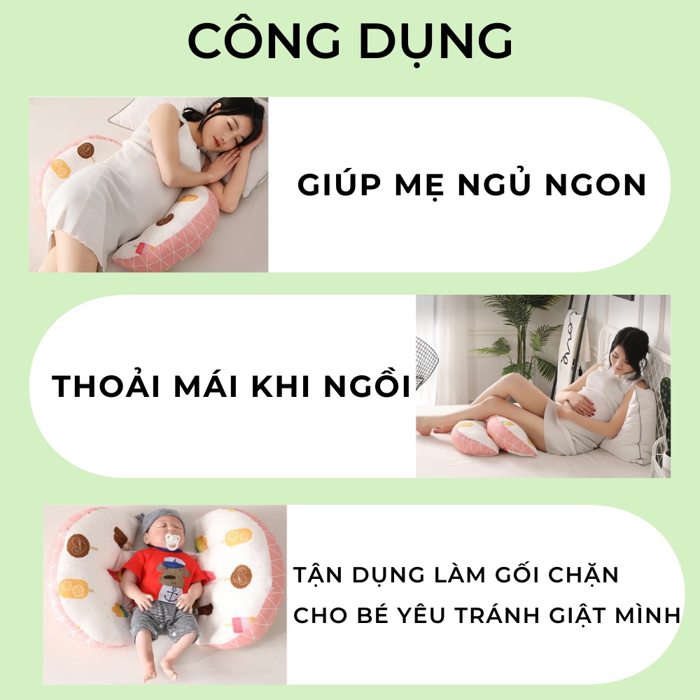 Gối bầu cánh tiên cho phụ nữ đang mang thai và sau sinh LABAMO