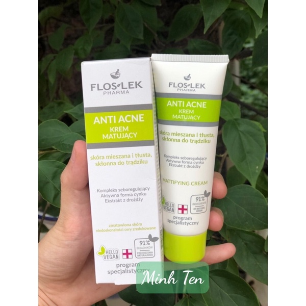 Kem dưỡng ẩm kiểm soát dầu nhờn Floslek Anti Acne 50ml
