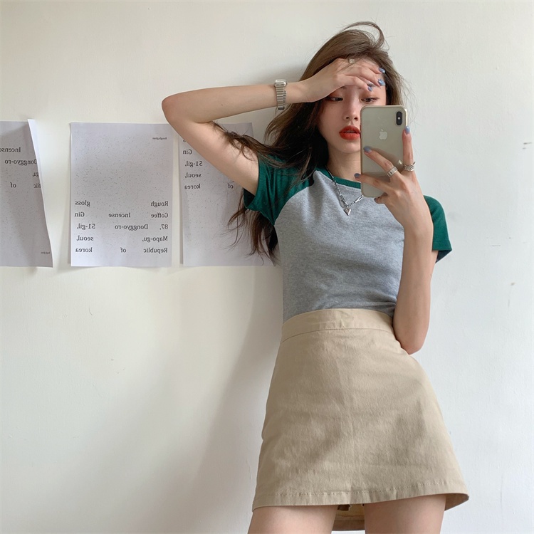 QADCOL Chân Chân Váy Ôm Phong Cách Hàn Quốc Xinh Xắn