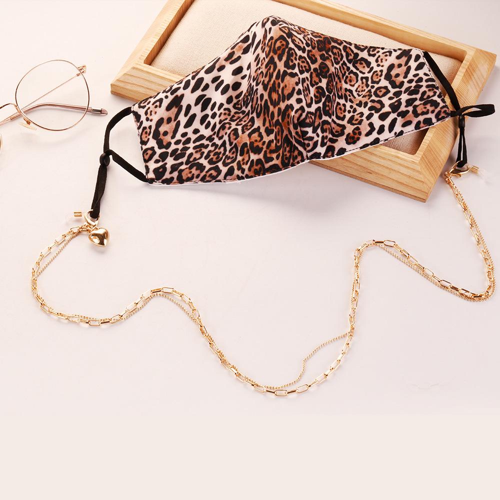 Dây Đeo Mắt Kính Hình Trái Tim Bằng Kim Loại Phong Cách Retro