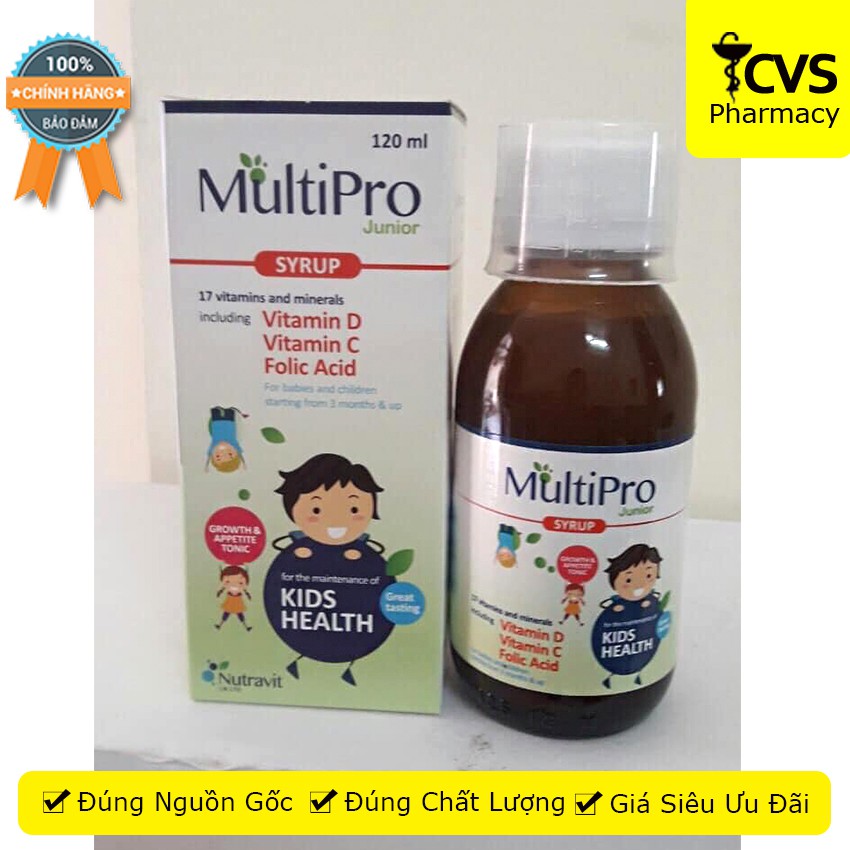 MultiPro Junior Syrup - Siro cải thiện biếng ăn, suy dinh dưỡng ở trẻ - cvspharmacy