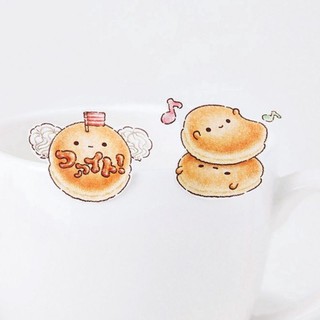 Bộ 45 sticker Bánh bao cute