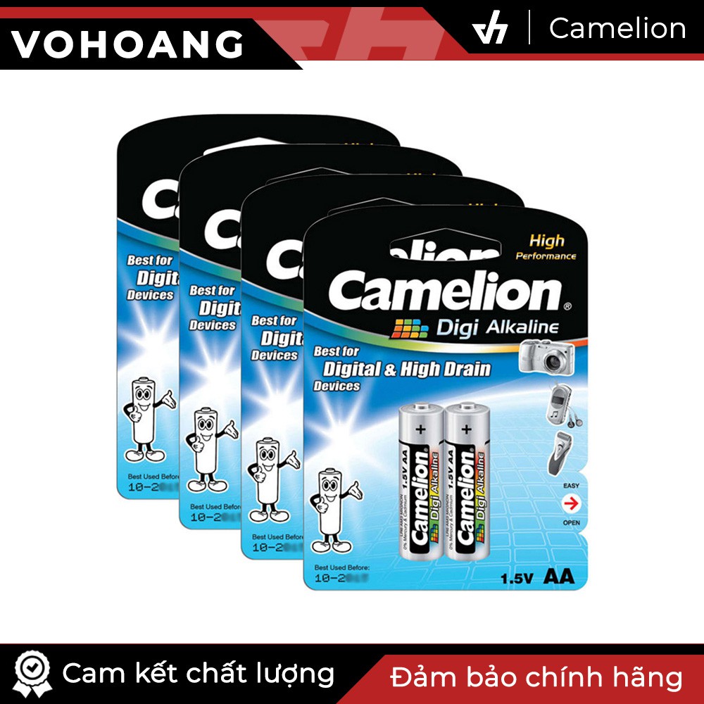 Bộ 8 pin Camelion AA Digi Alkaline (Bạc)