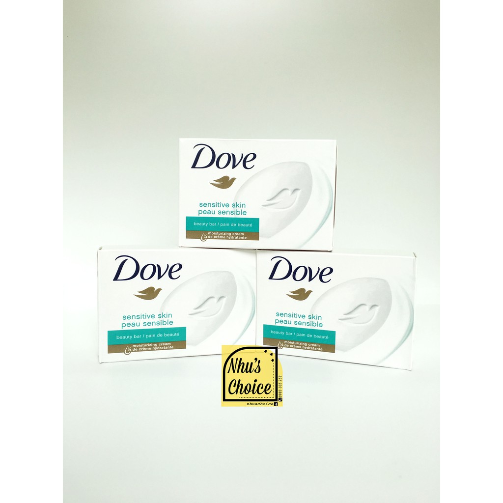 2 cục Xà bông tắm Dove Beauty Bar Sensitive Skin Da Nhạy cảm