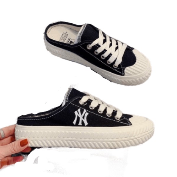 [Hàng SPF] Giày sneaker sục đạp gót nữ độn đế in NY Play Sport phong cách ulzzang Hàn Quốc siêu Hot đi cực xinh TH-50