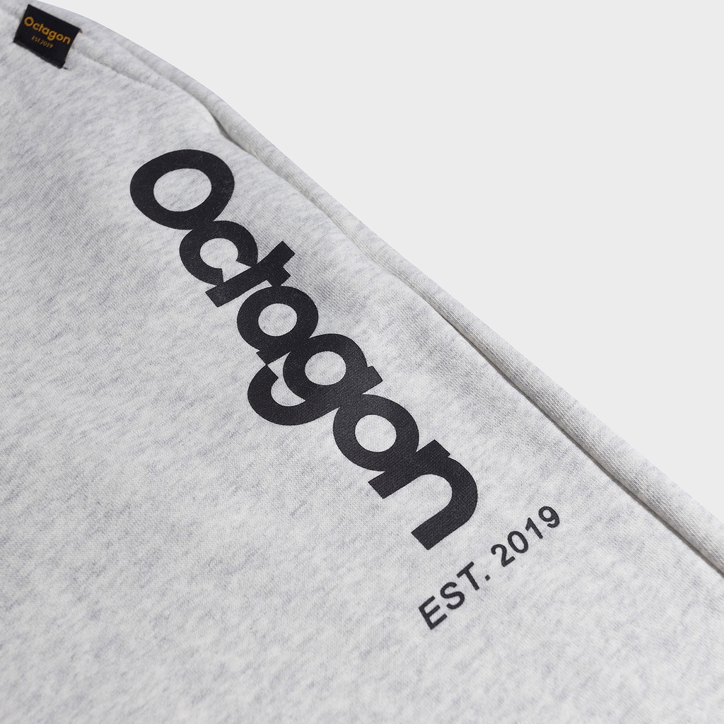 OCTAGON - Sweatpants Basic 2 In 1 - Quần dài ống bo - Màu xám