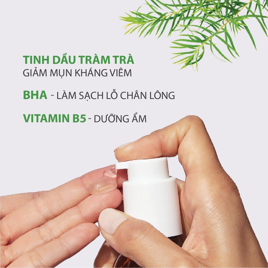 Sữa Rửa Mặt Ngừa Mụn Tinh Dầu Tràm Trà Dành Cho Da Mụn Nhạy Cảm MILAGANICS 100ml (Chai) | BigBuy360 - bigbuy360.vn