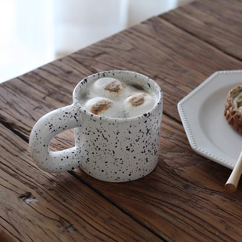 Cốc sứ uống cafe bản to phong cách hàn quốc