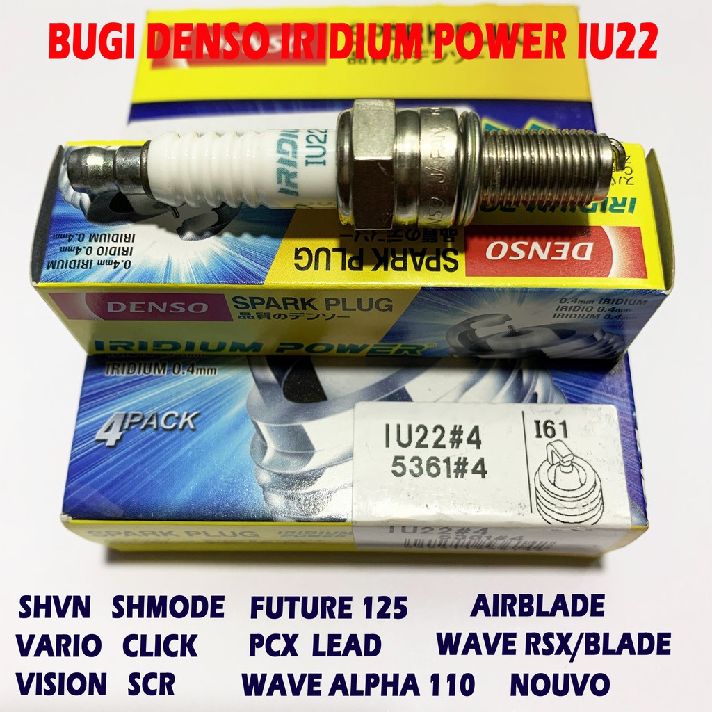BUGI DENSO IRIDIUM POWER IU22 - CHÂN DÀI
