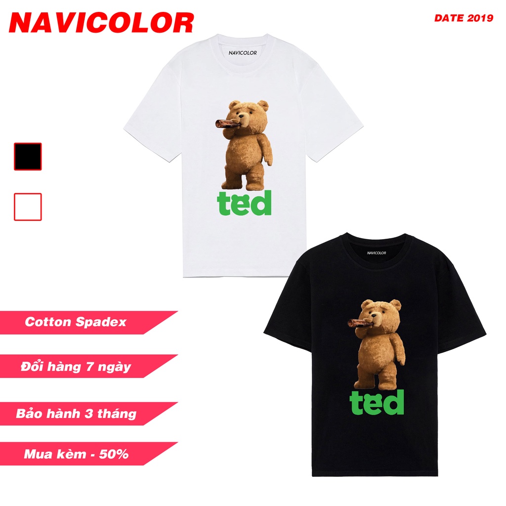 Áo Phông Cao Cấp Bear tED | Áo Phông Navicolor | Áo phông Oversize | Áo phông trending | Áo hình chú