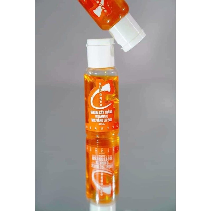Serum vitamin c cấy trắng mix lá vàng