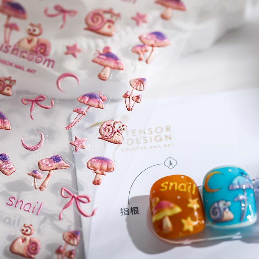 Miếng Dán Trang Trí Móng Tay Hình Chú Vịt Hoạt Hình Xinh Xắn