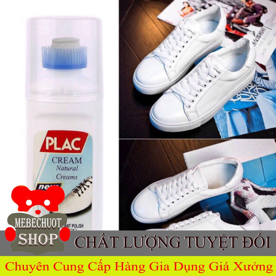 Chai tẩy trắng giầy, dép, túi xách, plac 100ml kèm chổi cọ ]