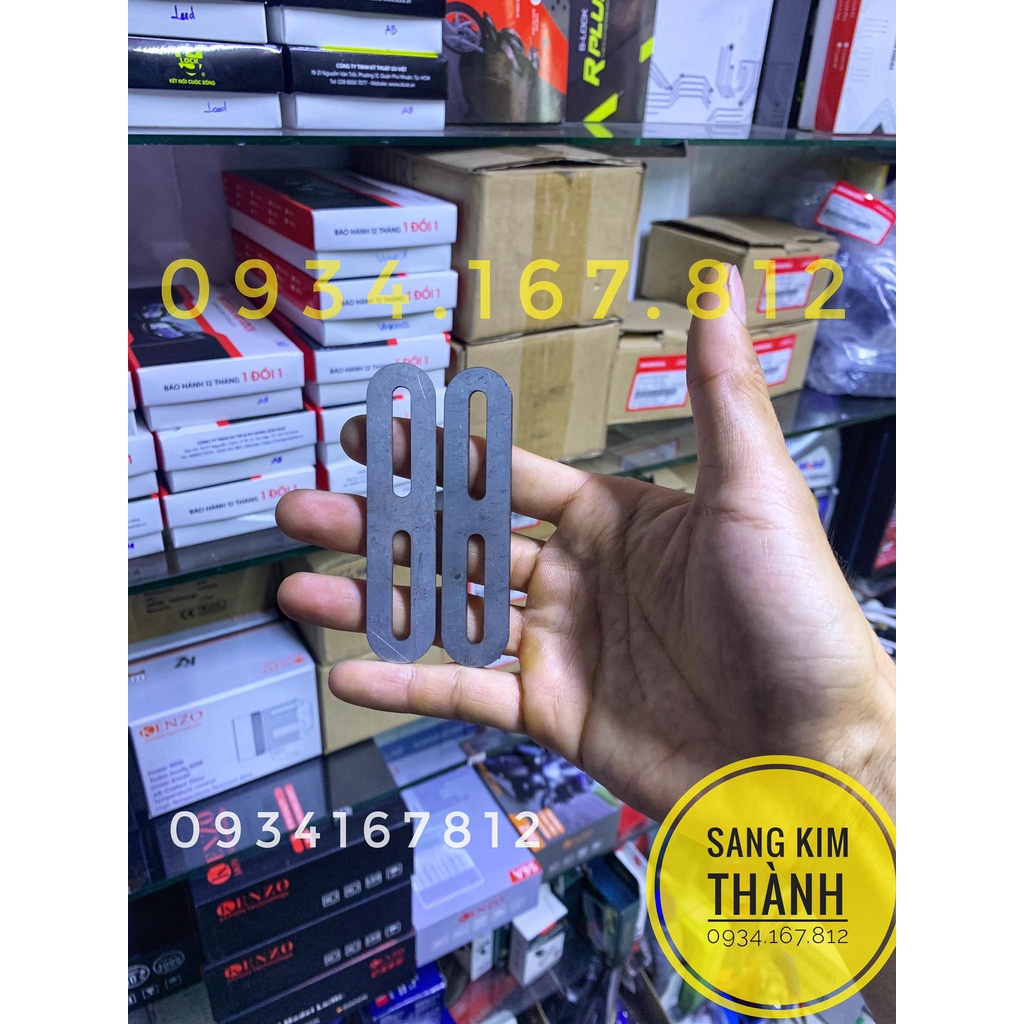 2 Pát inox lắp bi cầu mini cho xe yamaha mt15