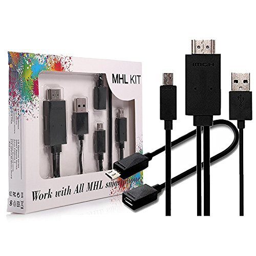 Cáp chuyển MHL to HDMI kết nối điện thoại lên Tivi