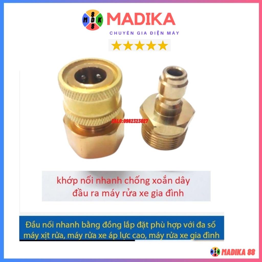 Bộ Khớp Nối Nhanh Đầu Ra Cho Máy Rửa Xe Áp Lực Cao, Máy Xịt Rửa Cao Áp, Máy Rửa Xe Gia Đình