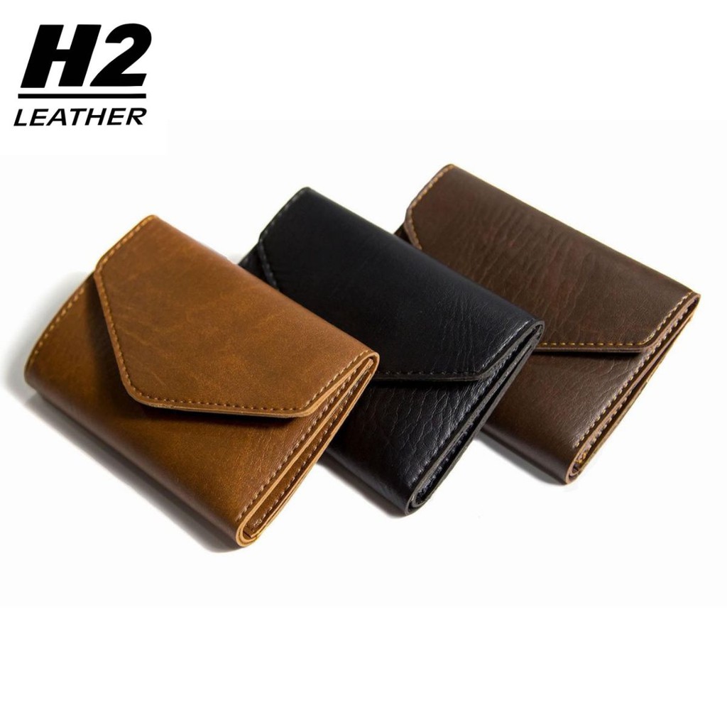 Ví nhỏ cúc bấm thời trang nhỏ gọn Đồ Da H2 VNPU002 đủ màu - H2leather