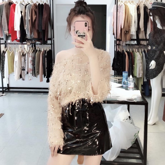 Áo lông tuyết kim sa