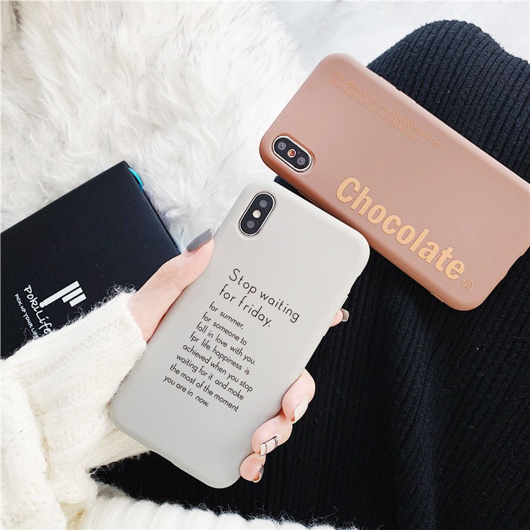 Ốp lưng iphone Chocolate TPU trơn dẻo mềm 5/5s/6/6plus/6s/6splus/7/7plus/8/8plus/x/xr/xs/11/12/pro/max/plus/promax | BigBuy360 - bigbuy360.vn