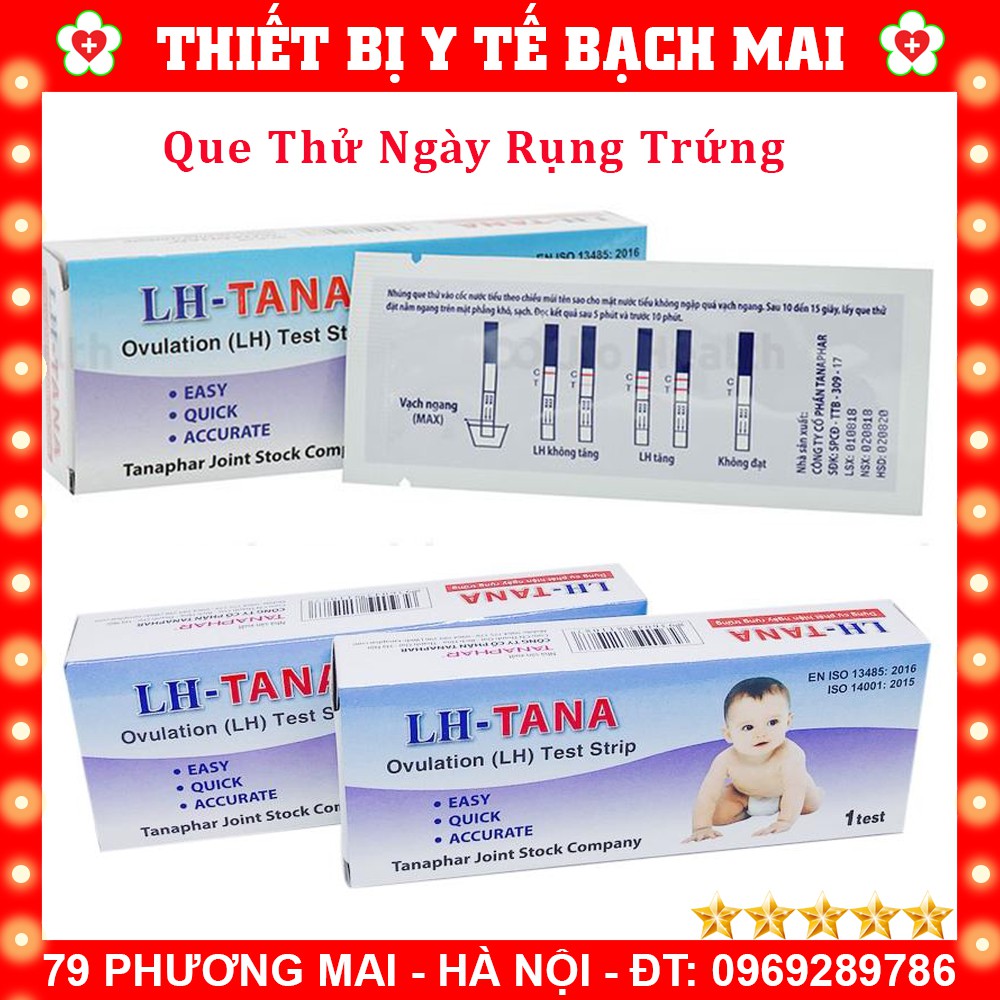 [Combo 12] Que Thử Rụng Trứng LH TANA Chính Xác - DỤNG CỤ PHÁT HIỆN NGÀY RỤNG TRỨNG