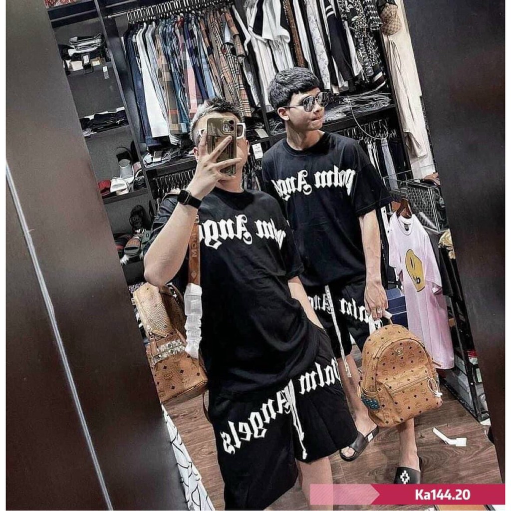 (Mua 2 giam 30k) Bộ thun nam in chữ angels nam phong cách cotton 100% | BigBuy360 - bigbuy360.vn