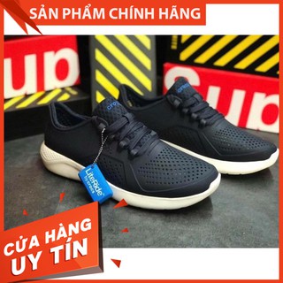 Giầy Nhựa Nam Literide Pacer cao cấp Croc màu Xanh Navy