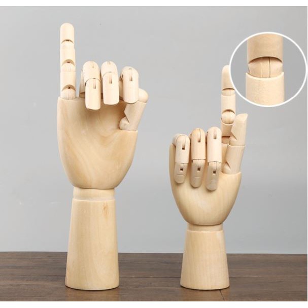 Nộm gỗ tay tạo hình Mont Marte - wooden hand