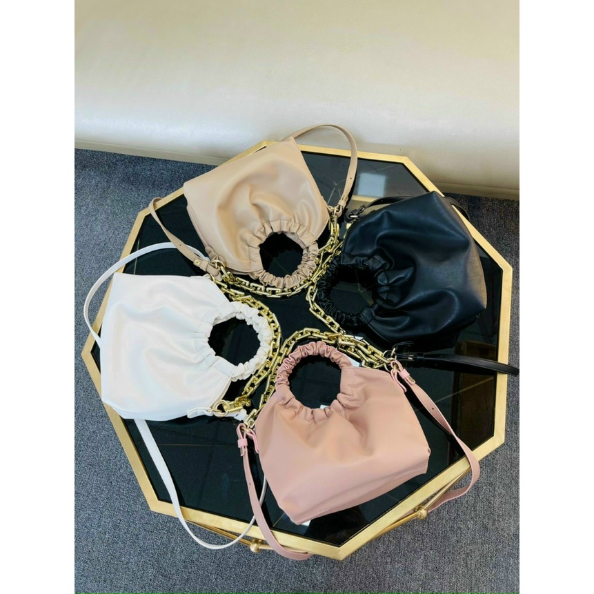 Túi quai xách nhún túi đeo chéo đeo vai hàng quảng châu Ảnh thật