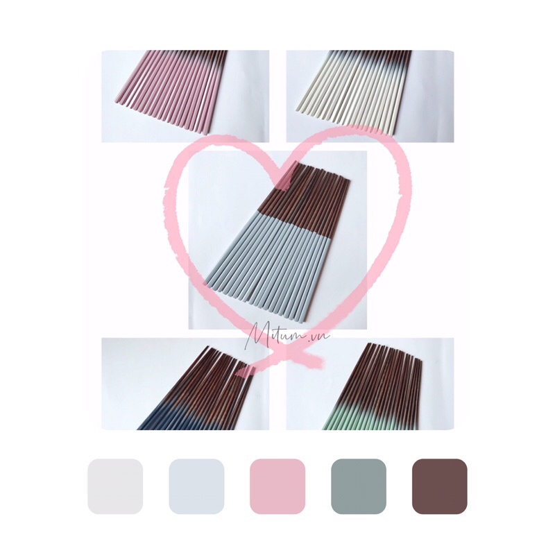 |SALE50%| 5 đôi đũa gỗ màu sắc hàng VNXK Hàn, Nhật.