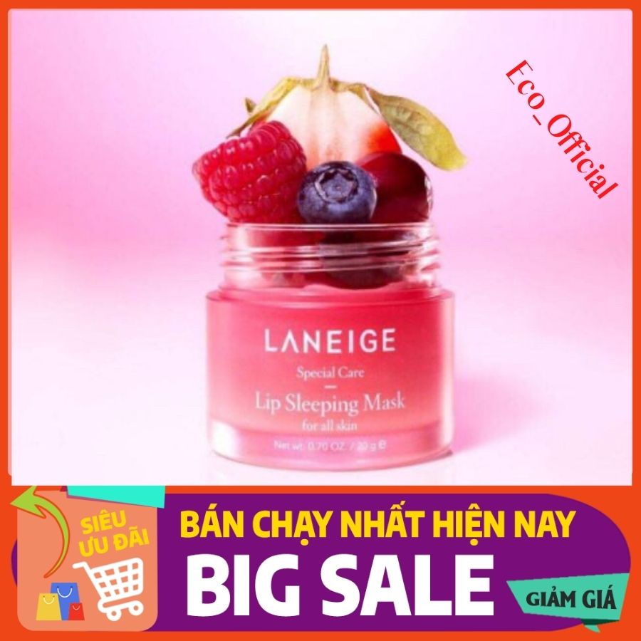 [ Hot Sale! ] Mặt nạ ngủ môi Laneige hộp 8g, Combo 4 hộp ủ môi Laneige 8g