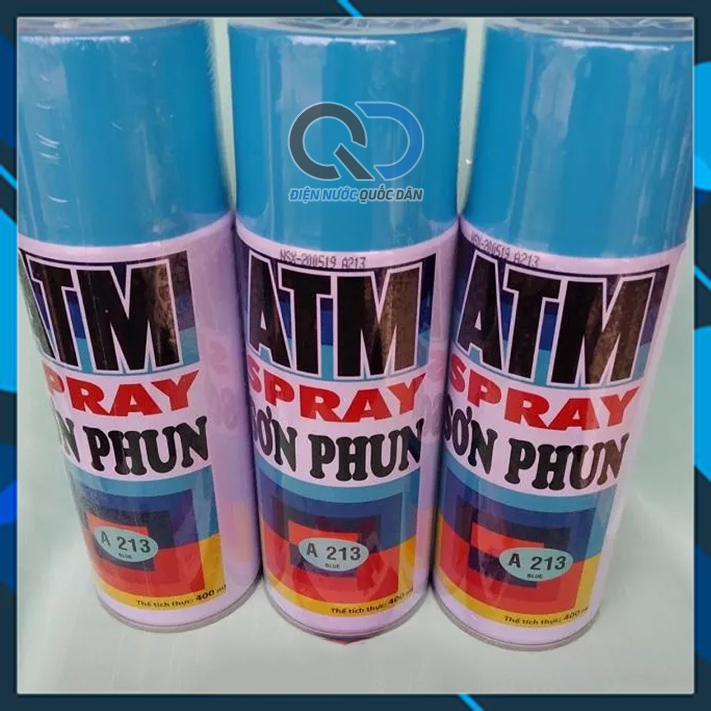 Sơn Xịt Xanh Da ATM A213 - Độ Bóng Cao - Khô Nhanh