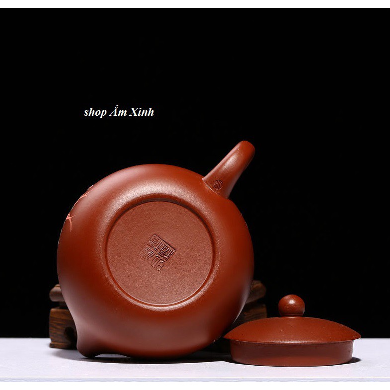 Ấm Tử Sa Nghi Hưng Tây Thi Sen Trắng 260 ml