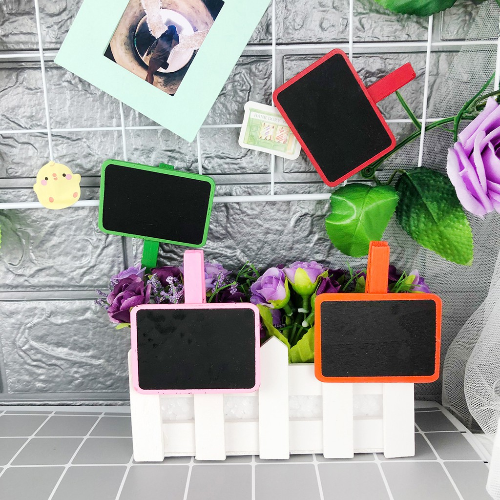 Kẹp gỗ hình bảng viết có thể viết được (KG45)