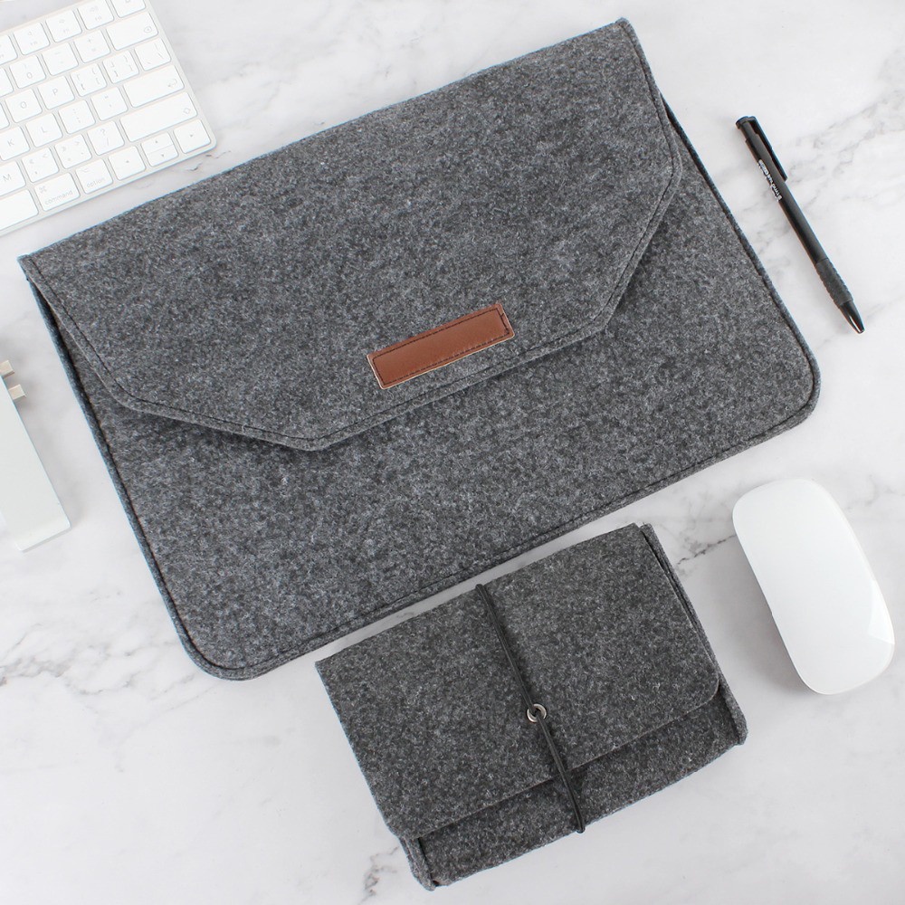Túi đựng bảo vệ máy tính xách tay/ máy tính bảng bằng vải nỉ mềm mỏng nhiều màu sắc tùy chọn | BigBuy360 - bigbuy360.vn