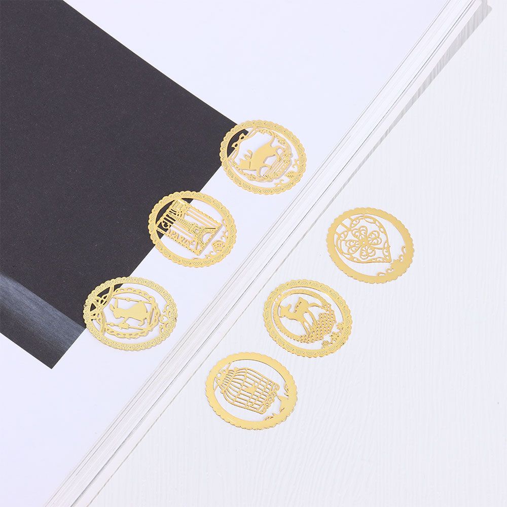 Thẻ Đánh Dấu Trang Sách Bằng Kim Loại Họa Tiết Động Vật Dễ Thương