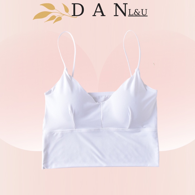 Áo Ngực Su 2 Quây Nữ Bralette Mút Mỏng Chất Su Mát Lịm DAN L&amp;U A122