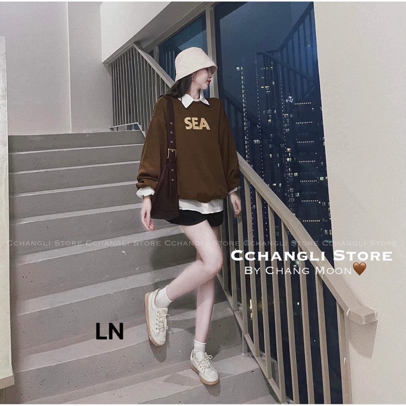 Áo nỉ bo cotton SEA LN12