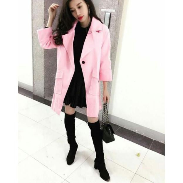 Sale Áo khoác dạ mịn oversize mã 05