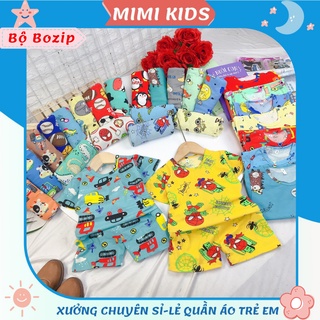 Bộ quần áo Bozip cộc tay bé trai và bé gái cho bé từ 7-20kg